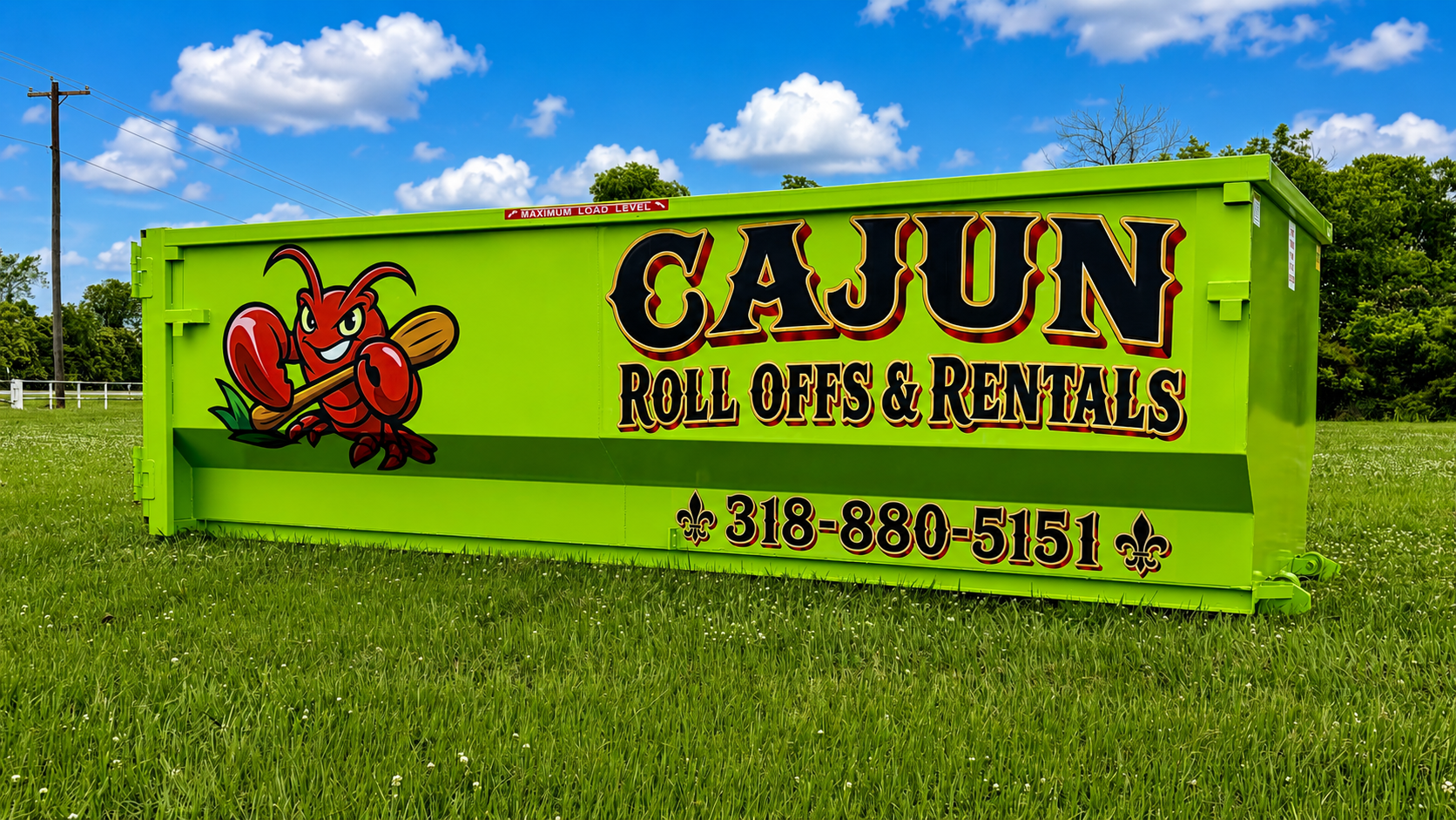 30 yard roll off dumpster rental Cenla LA